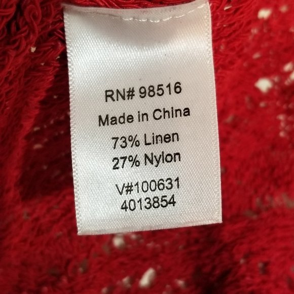 Coldwater Creek Red Stretch Sweater Size XL 16 - Picture 6 of 7